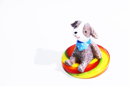 doll and lollipopの写真素材