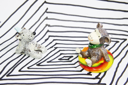 doll and lollipopの写真素材