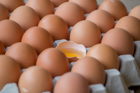 Eggs broken in the package