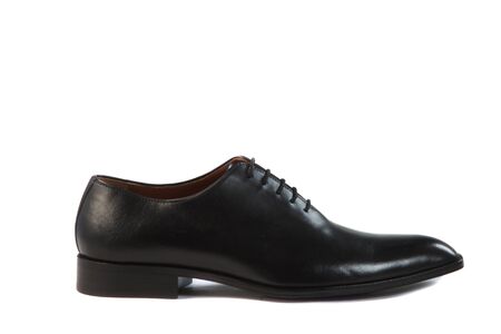 men's shoes on a white background with a shadowの写真素材