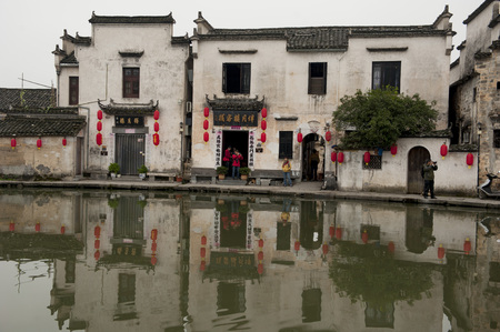 Anhui Huangshan: Hongcun Palus sceneryのeditorial素材
