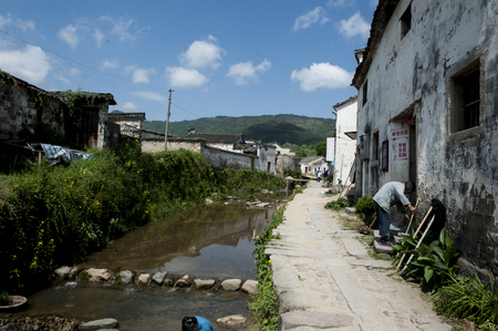 Anhui ancient villageのeditorial素材