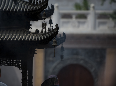 Shanghai Jing an Templeの写真素材