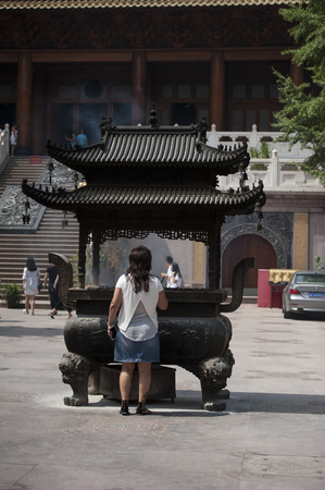 Shanghai Jing an Templeのeditorial素材