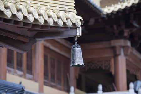 Shanghai Jing an Temple eavesの写真素材