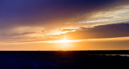 Sunset at seaの写真素材