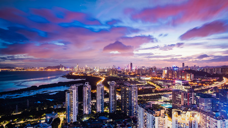City night sceneの写真素材