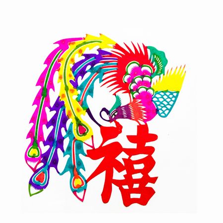  peafowl meet the good luck to.の写真素材