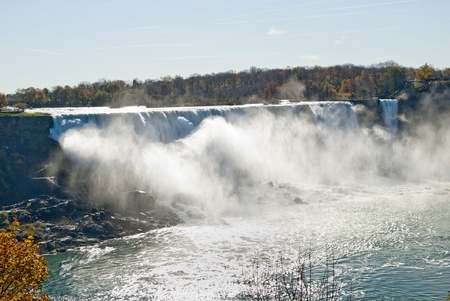 Niagara Falls Niagara Falls is the worlds largest falls, one of the most marvelous wonders in North America の写真素材