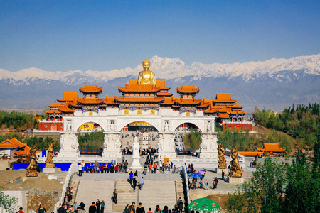 Hongguang mountain, Urumqi, Xinjiangのeditorial素材