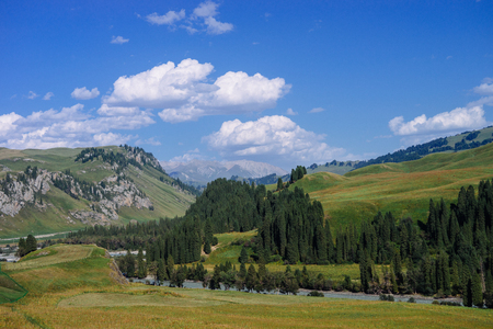 china xin jiang sceneryの写真素材