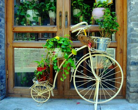 Beijing Old Hutong, Cigarette Streetの写真素材