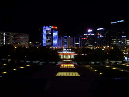 Beijing Zhongguancun night viewのeditorial素材