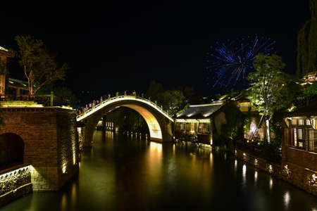 Gubei Water Town Drone Showの写真素材