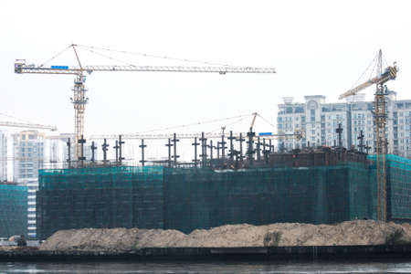 Construction siteのeditorial素材