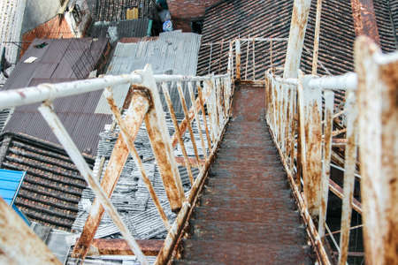 Rusted stairsの写真素材