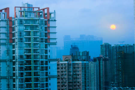 Sunset in the cityのeditorial素材