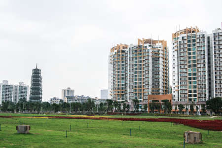 Buildings in Guangzhou cityのeditorial素材