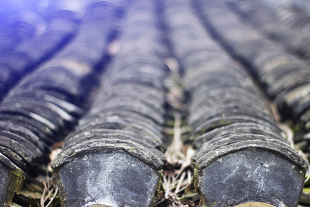 Tile roofの写真素材