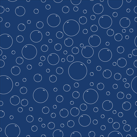 Vector hand drawn bubbles bottles seamless patternのイラスト素材