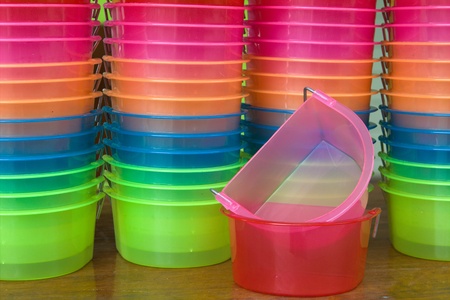 plastic containerの写真素材