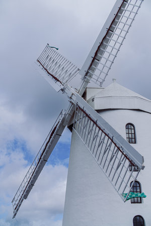 scenic view of Blennerville windmill on The Dingle peninsula in County Kerry, Ireland. high quality...