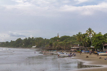 Fisherman activirites, Masachapa, Nicaragua