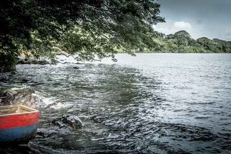 Nicaragua Lake coast,granada lake,Rivas, Nicaraguaの写真素材