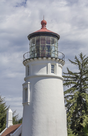 Umpqua River Lighthouse ,tourist atraction,Douglas County,Oregon.USAのeditorial素材