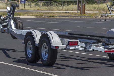 Boat Trailer parking, Newport,Oregon,USA.