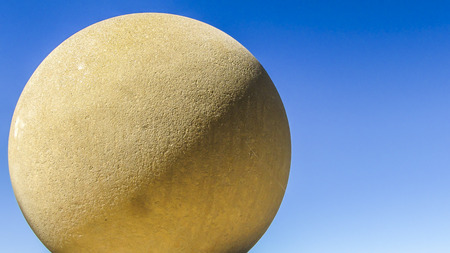 Big Concrete Ball, concept, San Joaquin County, CA. USAの写真素材