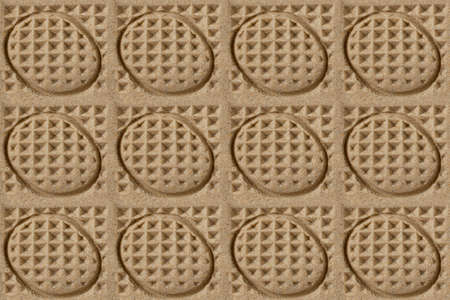 Kinetic sand texture for children's play and sculpting with geometric imprints. Abstract backgroundの写真素材