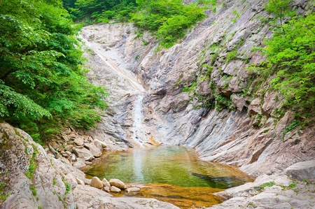 Waterfall at Seoraksan National Park, South korea の写真素材