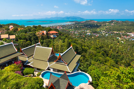 Panoramic View of Koh Samui island Thailandのeditorial素材