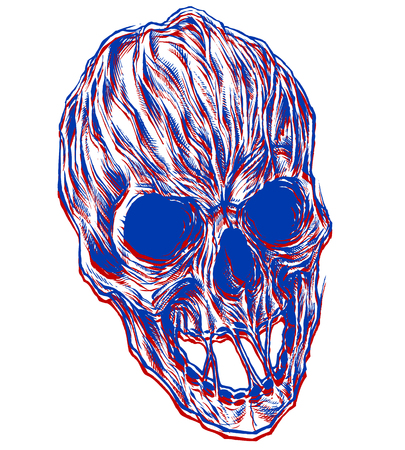 Skull 3Dのイラスト素材
