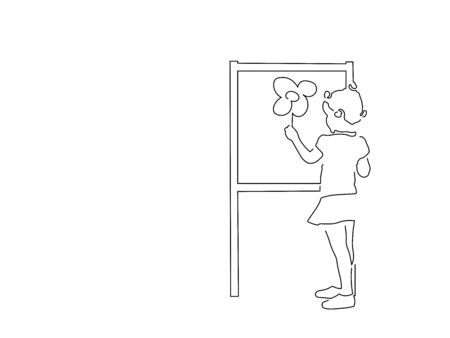 School isolated line drawing, vector illustration design. Education collection.のイラスト素材