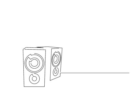 Music isolated line drawing, vector illustration design.のイラスト素材