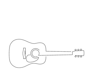 Music isolated line drawing, vector illustration design.のイラスト素材