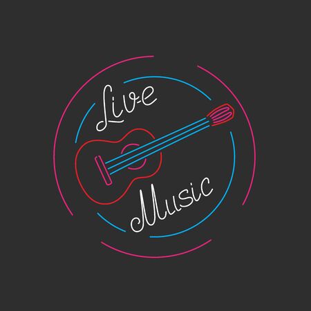 Neon icon, vector illustration design.のイラスト素材