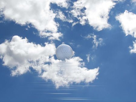  ball in cloudsの写真素材