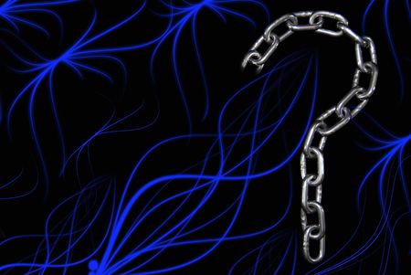 Broken link to a chain.の写真素材