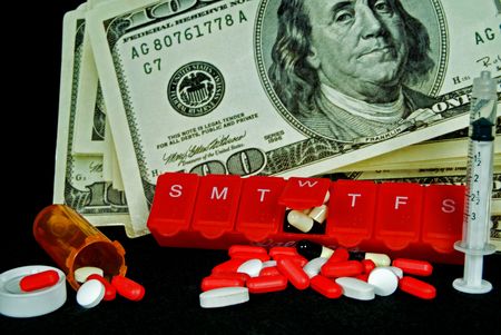 Conceptual image of the rising cost of healthcare.