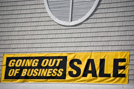 Sad sign on a new store.