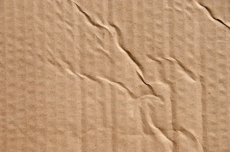 cardboard with wrinklesの写真素材