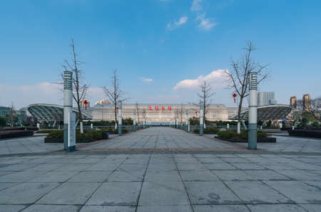 East High Speed Railway Station in Wuxi City, Jiangsu Province, Chinaのeditorial素材