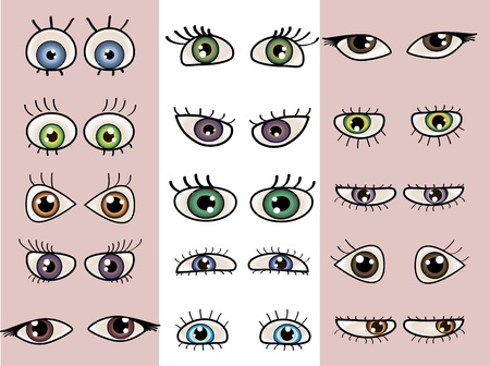 a set of beautiful eyes. のイラスト素材