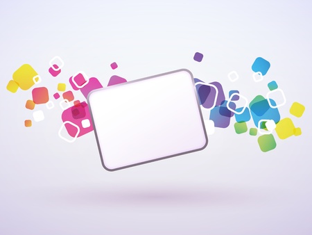 Abstract background of the square. The vertical rainbow stripes. Vector illustration.のイラスト素材