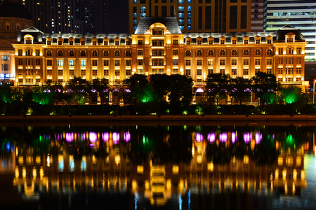 Haihe River night viewのeditorial素材