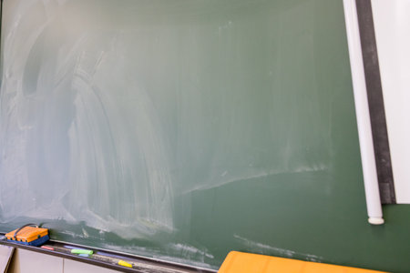 Blank blackboard in classroom, education concept. Back to schoolの写真素材