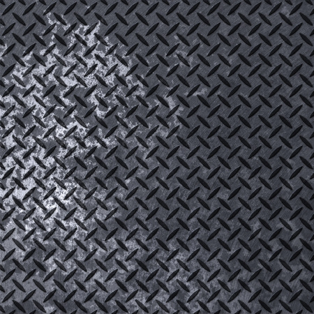 Old iron background. metal texture plate with rhombus shapeの写真素材